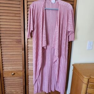 Pink Striped Open Front Komono